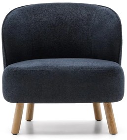 Ženilkové kreslo sivomodré Ulit – Kave Home