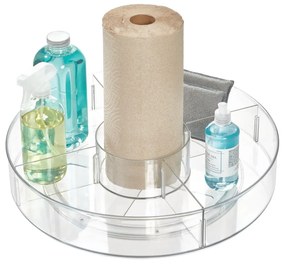 Okrúhly transparentný úložný box iDesign The Home Edit, ⌀ 45,7 cm