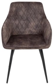 Jedálenská stolička SATORI zamatová hnedá 894485
