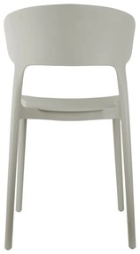 Sivá plastová jedálenská stolička Fain – Leitmotiv