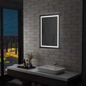 Kúpeľňové LED zrkadlo s dotykovým snímačom 60x80 cm