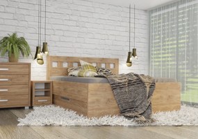 Wood Service Posteľ Janka Kráľovská výška s úložným priestorom 140 x 200
