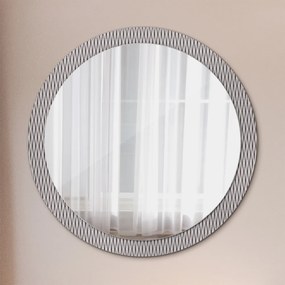 Okrúhle zrkadlo s potlačou Geometrický bodový vzor fi 100 cm