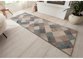 Modrý/béžový behúň 80x200 cm Terrain – Hanse Home