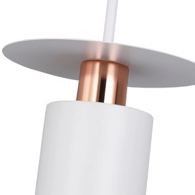Toolight, závesné svietidlo 1xE27 APP1146-1CP, biela-ružové zlato, OSW-04558