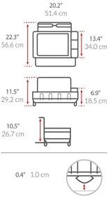 Nerezový odkvapkávač - simplehuman