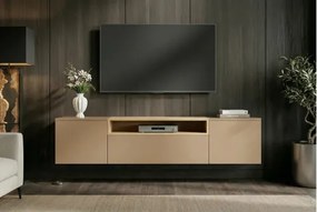 TV-skrinka 47809 Loft 160cm Sivá/Prírodná Dub Dyha - Komfort-nábytok