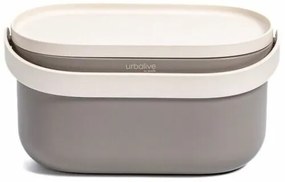Plastia Nádoba na bioodpad s rámčekom a sáčkami, taupe, 3,1 l