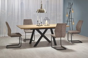 Rozkládací jídelní stůl Capital 160/200 cm zlatý dub/černý