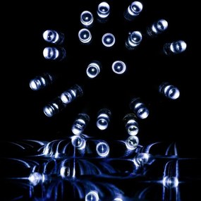 Vianočný svetelný dážď - 15 m, 600 LED, studeno biely