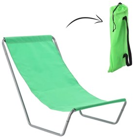 Skladacie plážové lehátko - zelené