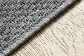 Koberec  SISAL FLAT 48663/920 antracit HLADKÝ