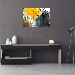 Obraz - Abstraktný akvarel (70x50 cm)