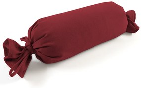 Biante Vankúš valec bonbon Velur VLR-003 Vínovo červený 15x40 cm