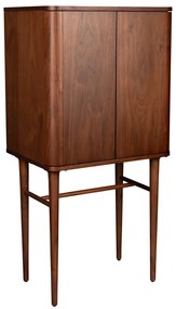 Hnedá skrinka v dekore orecha s posuvnými dverami 62x125x45 cm Morrison – Dutchbone