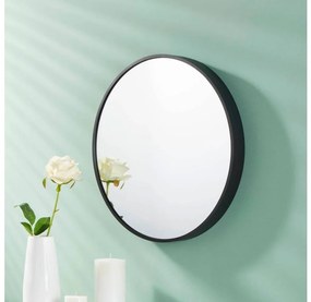Eglo 425001 - Nástenné zrkadlo BANI pr. 40 cm čierna 425001