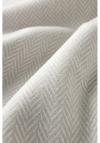 Svetlosivý pléd s podielom bavlny Euromant Skyline, 140 × 180 cm