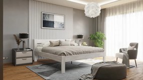 Predĺžená posteľ Mystic 160x210 cm, bielený buk