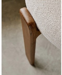 Hnedá/béžová jedálenská stolička z jaseňového dreva Granite – Kave Home