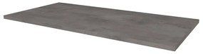 Mereo, Mereo Kúpeľňová doska na skrinku 162 cm, Multidecor, Betón tmavosivý, MER-CN799D162BET2