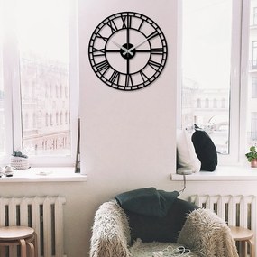 Nástěnné kovové hodiny Enzoclock S002 černé