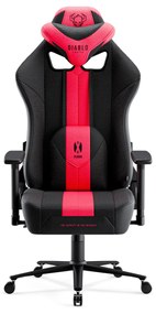 Látkové herné kreslo Diablo X-Player 2.0 Normal Size, karmínovo-antracitové