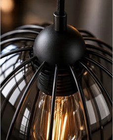 Luster na lanku SOLO BLACK 2xE27/60W/230V