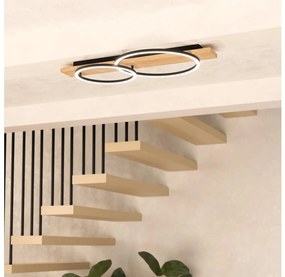 Eglo 901716 - LED Stropné svietidlo BOYAL 2xLED/12W/230V 3000K béžová/čierna