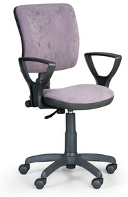 Kancelárska stolička MILANO II s podpierkami rúk, sivá