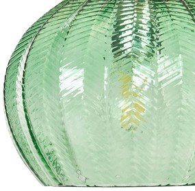 Sklenená závesná lampa zelená KEILA Beliani