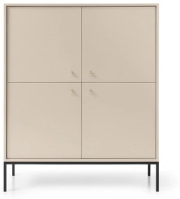 Komoda Mono II 104 cm béžová/čierna