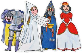 MARIONETINO – Kráľovná a Biela pani – bábky 4 ks
