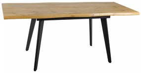 Rozkládací jídelní stůl Fresno 120/180 cm dub artisan/černý