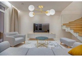 Luster na tyči 4xE27/35W/230V pr. 70 cm zlatá