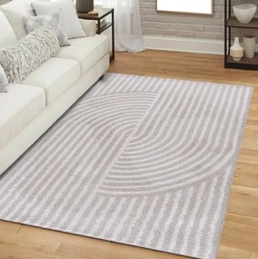 Moderný koberec v krémovej farbe Athos Šírka: 120 cm | Dĺžka: 170 cm