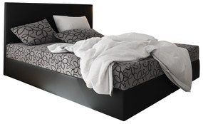 Manželská posteľ Boxspring 140 cm Lilac (vzor + čierna) (s matracom a úložným priestorom). Vlastná spoľahlivá doprava až k Vám domov. 1046644