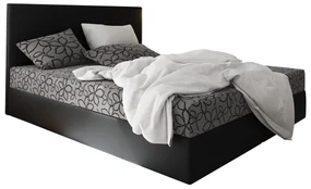 Manželská posteľ  Boxspring 180 cm Lilac Comfort (vzor + čierna) (s matracom a úložným priestorom). Vlastná spoľahlivá doprava až k Vám domov. 1056092