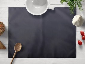 Biante Saténové prestieranie na stôl polyesterový Satén LUX-L056 Antracitovo sivé 35x45 cm