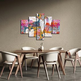 Obraz - Srdce na abstraktnom pozadí (150x105 cm)