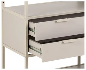 Knižnica Seaford III 114 cm sivá