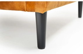 Žltá zamatová podnožka Adagio - Scandic