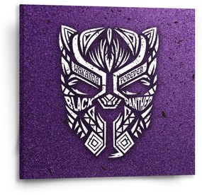 Sablio Obraz BLACK PANTHER wakanda forever Biely - 50x50 cm