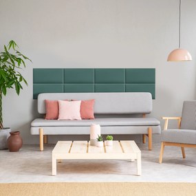Čalúnený panel za posteľ - Obdĺžnik - 70x30cm Farba: Azúrovomodrá