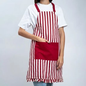 Kuchynská zástera TRUDY červená 703430