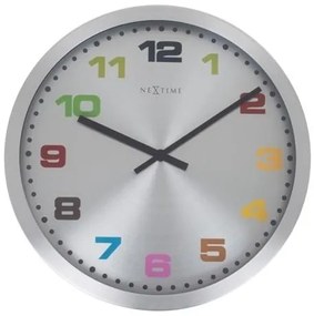 Designové nástěnné hodiny 2907kl Nextime Mercure color 45cm