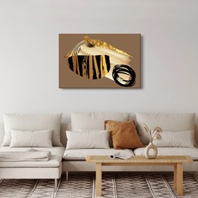 Obraz - Abstrakcia golden brown N⁰2 (90x60 cm)