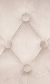 Barová stolička Dublin - zamat, chróm rám - Krémová