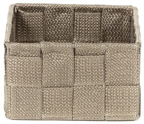 Compactor Úložný organizér do zásuvky Compactor TEX - košík S,  12 x 12 x 7 cm, Taupe (sivo-béžový), S