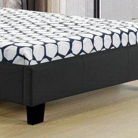 InternetovaZahrada - Čalúnená posteľ Verona 90 x 200 - čierna