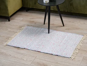 Koberec RENSKE 60x90 cm, svetlosivý/vzorovaný